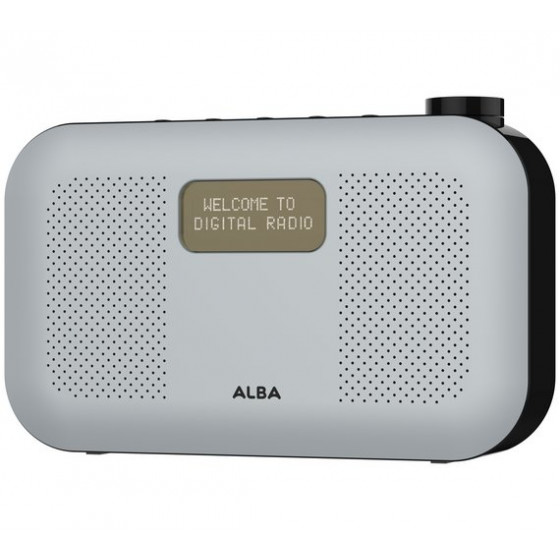Alba Stereo DAB Radio - Grey (Battery Operated Only)