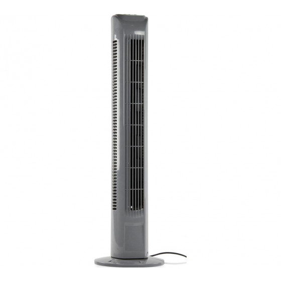 Challenge Grey Oscillating Tower Fan with Remote Control