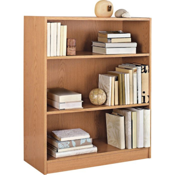 Maine Small Extra Deep Bookcase - Pine Effect