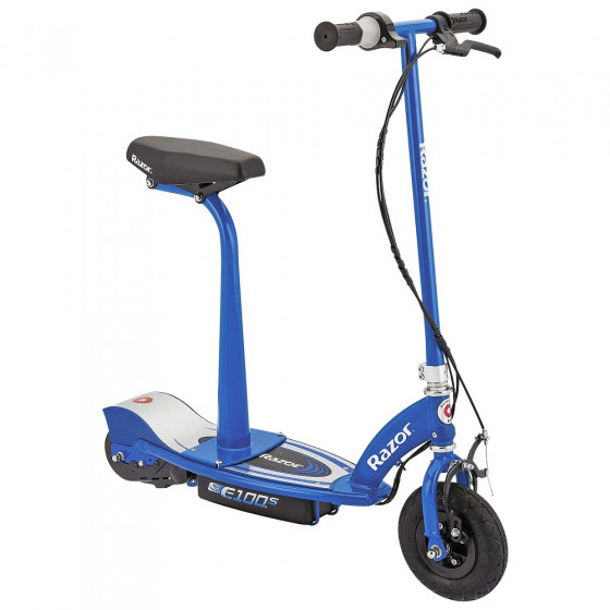 Razor E100S Electric Scooter With Seat – Blue