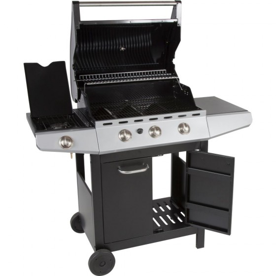 Premium 3 Burner Gas BBQ with Side Burner (No Heat Tents)