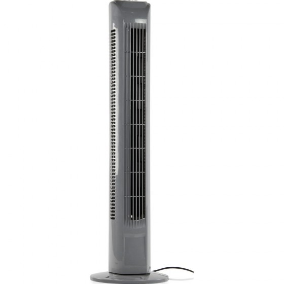 Challenge Grey Oscillating Tower Fan with Remote Control
