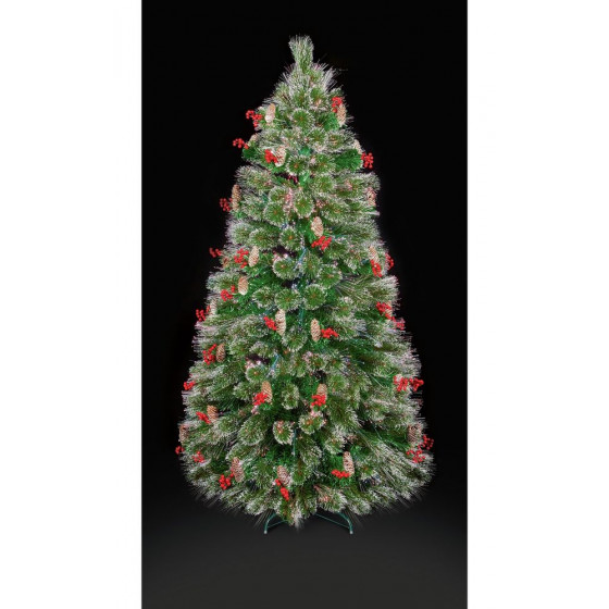Premier Decorations 5ft LED Tipped Bottle Brush Tree - Green