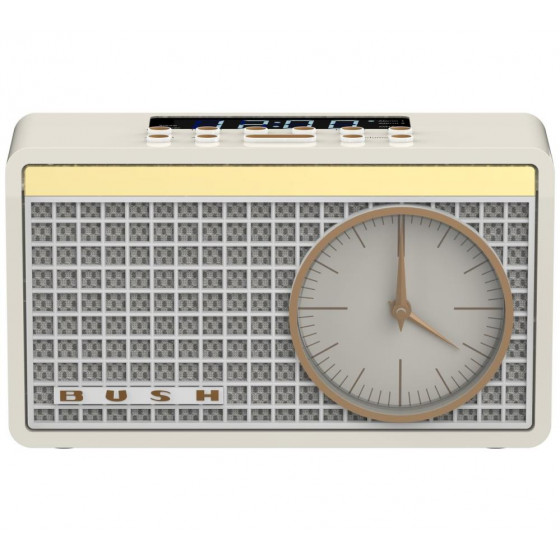 Bush Classic Analogue Clock Radio - Cream