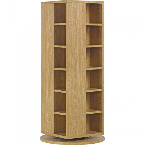 Twister DVD, Blu-Ray & CD Storage Unit - Oak Effect