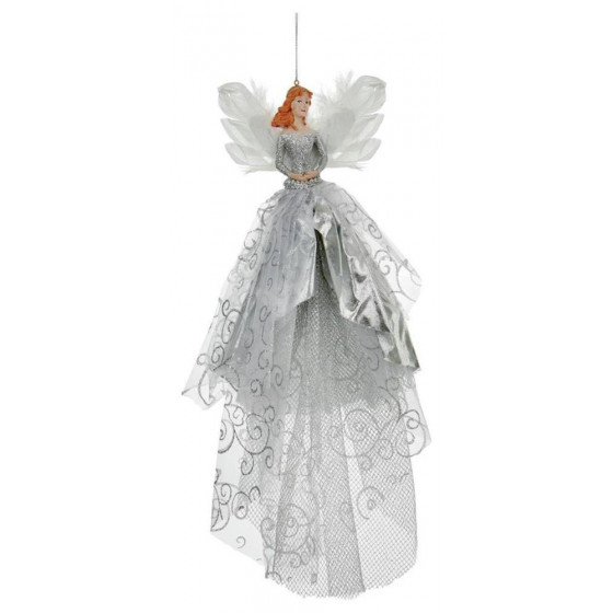 Premier Decorations Fairy Tree Topper Decoration - Silver