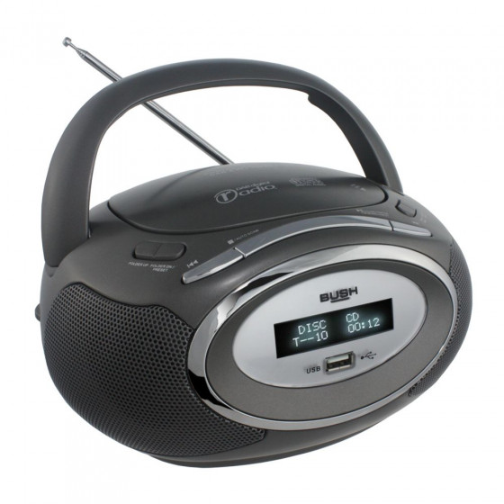 Bush DAB Radio Boombox - Grey