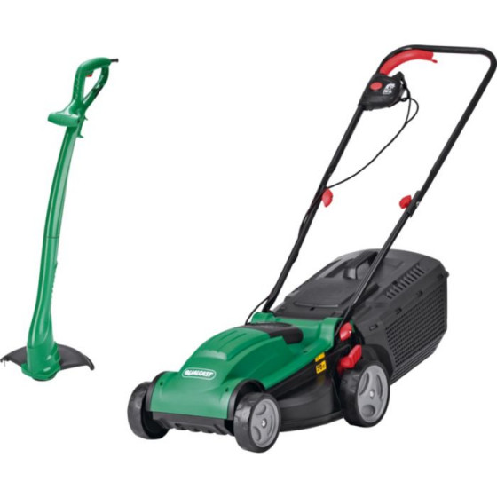 Qualcast 1300W Electric Mower and 320W Grass Trimmer
