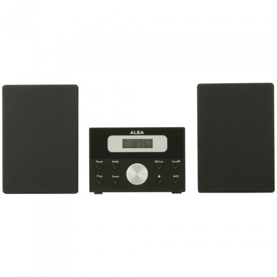 Alba LCD CD Radio Micro System - Black