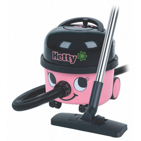 Numatic HET200 Hetty Bagged Cylinder Vacuum Cleaner Pink/Black