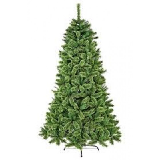 Premier Decorations 7ft Hinged Cashmere Fir Christmas Tree - Green