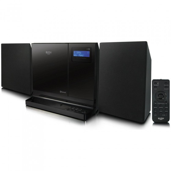 Bush Flat Hi-fi with Bluetooth - Black