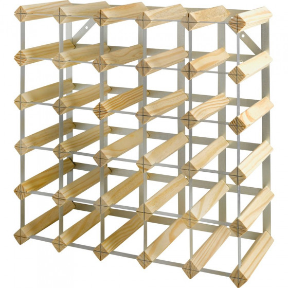 30 Bottle Wooden Wine Rack