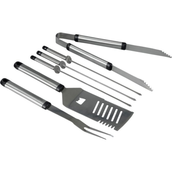 Stainless Steel BBQ Tool Set - 6 Piece