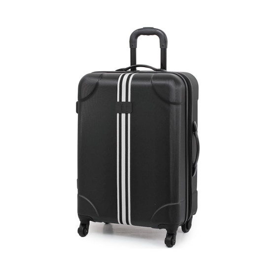 IT Hi-Vis Hard Shell Expandable Suitcase - Black and White