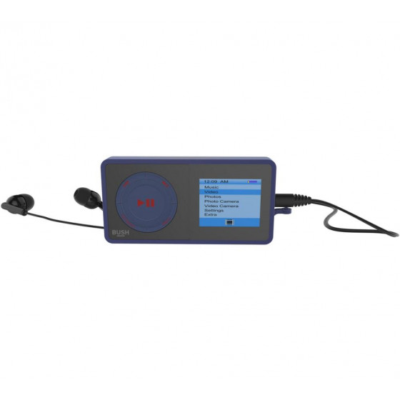 Bush 8GB MP3 Music Player With FM Radio - Blue