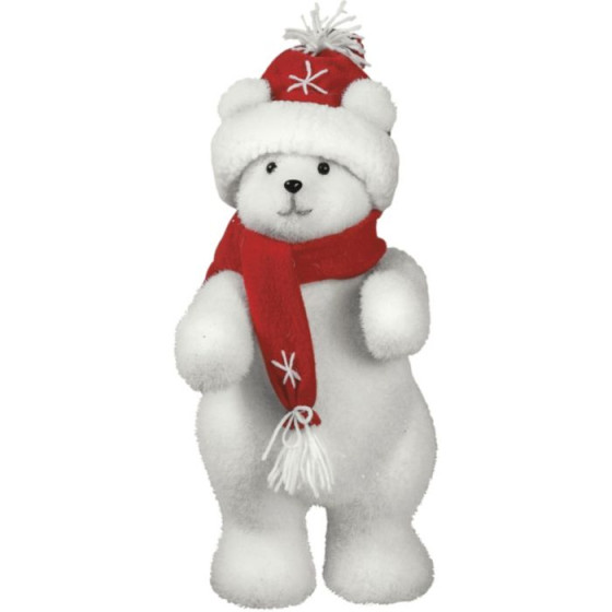 Christmas Medium Snowy Polar Bear