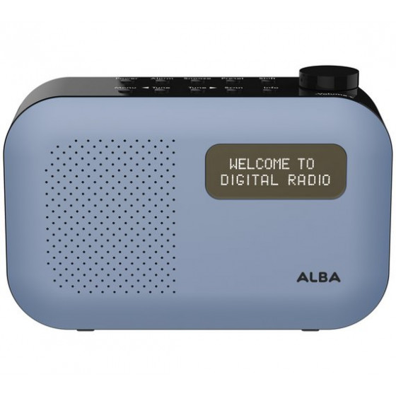 Alba Mono DAB Radio - Blue (No Mains Lead)