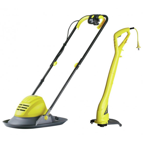 Challenge 29cm Corded Hover Lawnmower 1100W And Trimmer 250W