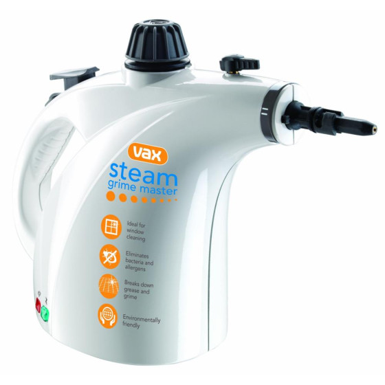 Vax S4 Grime Master Handheld Steam Cleaner with Accessories