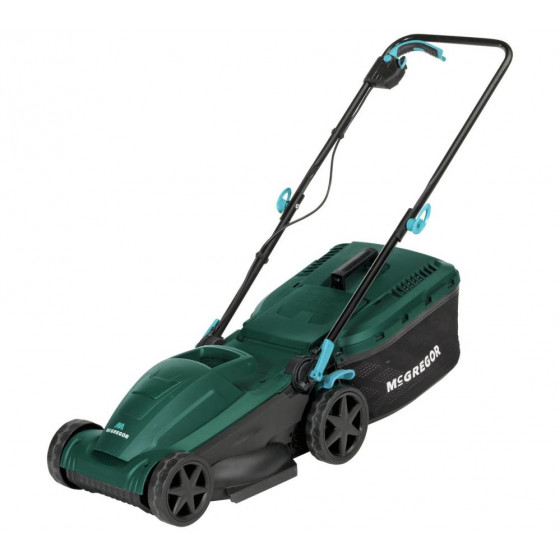 McGregor 34cm Corded Rotary Lawnmower - 1400W (No Mulching Plug)