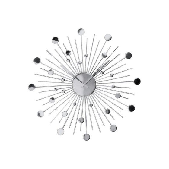 Home Satellite Decorative Wall Clock - Silver