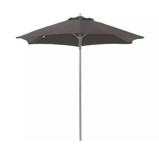 Home 2m Water Repellent Garden Parasol - Black