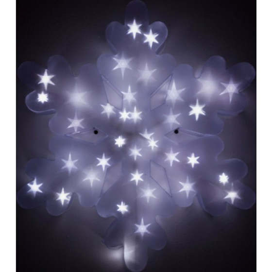 Snowflake Light Christmas Decoration - White