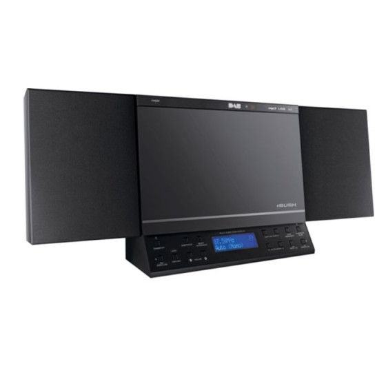 Bush Flat CD DAB Micro System - Black(No Remote & Instructions)