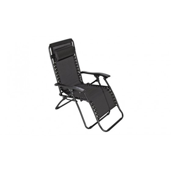 Home Set Of 2 Sun Lounger Chairs - Black