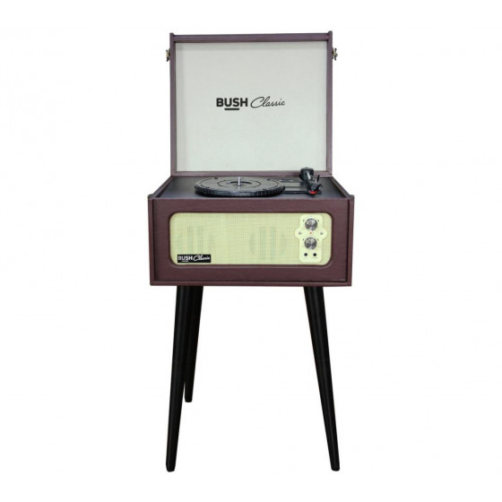Bush Classic Turntable - Brown (No Rubber Pads)