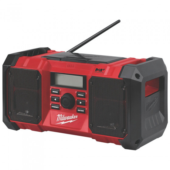 Milwaukee M18JSRDAB+-0 DAB+/FM Cordless Site Radio-18v-Bare Tool (No Back Light)