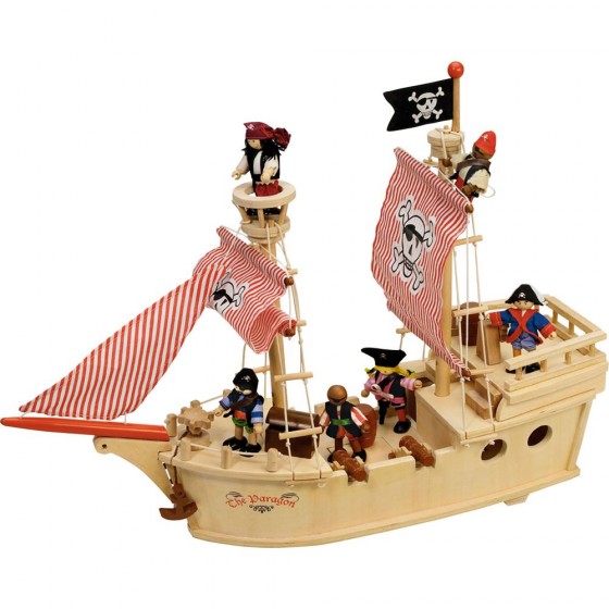 Tidlo The Paragon Pirate Ship (No Front Wheel & No Anchor)
