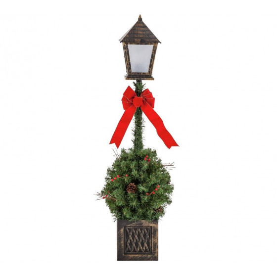Home Traditional Foliage Lamppost - Christmas Decoration