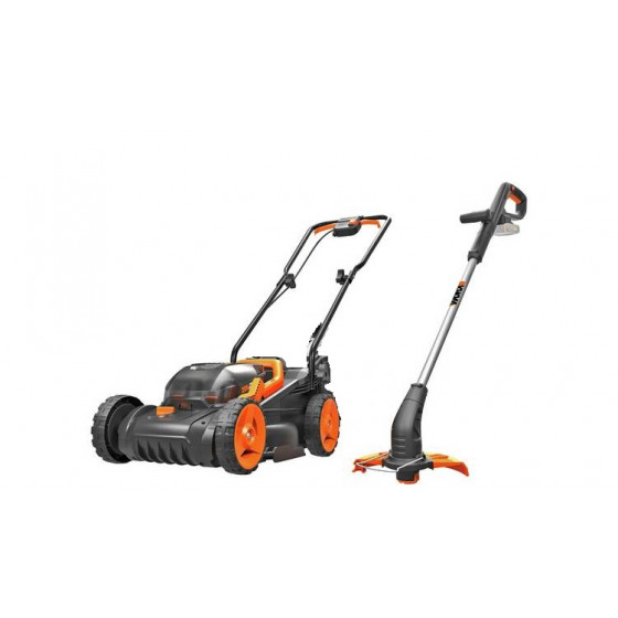 WORX Cordless Lawnmower & Grass Trimmer (No Batteries,No Charger & No Grass Box)