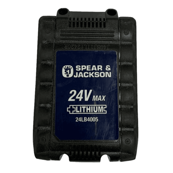Spear & jackson s2434cr battery outlet