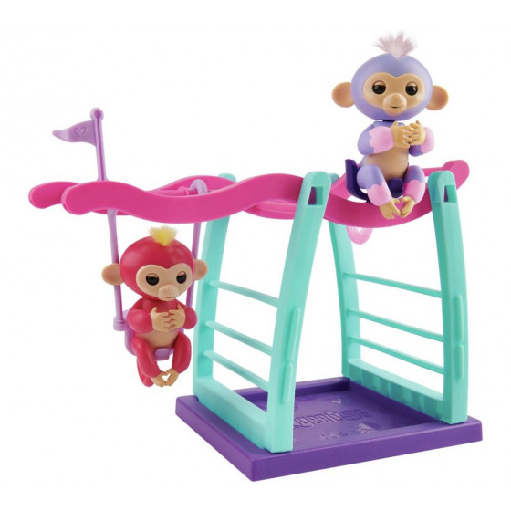 WowWee Fingerlings Monkey Playset With Two Monkey's