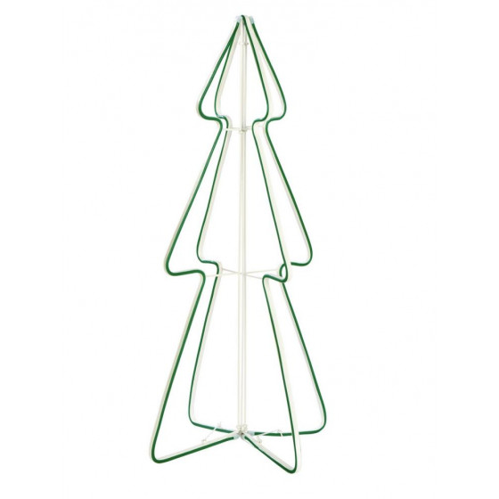 Home 3ft Neon Light Christmas Tree - Green