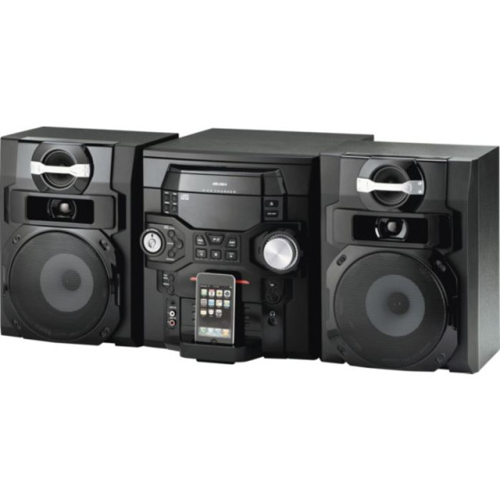 Bush Mini System with iPod Dock and 5 CD Trays - Black
