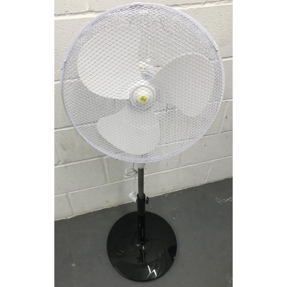 Simple Value Oscillating Pedestal Fan - 16 Inch - Black & White
