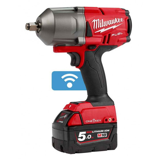 Milwaukee M18ONEFHIWF12-502X 18v ONEKEY Fuel Impact Wrench (3 Reverse Speeds)