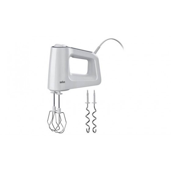 Braun HM3100WH MultiMix 3 500w Electric Hand Mixer - White