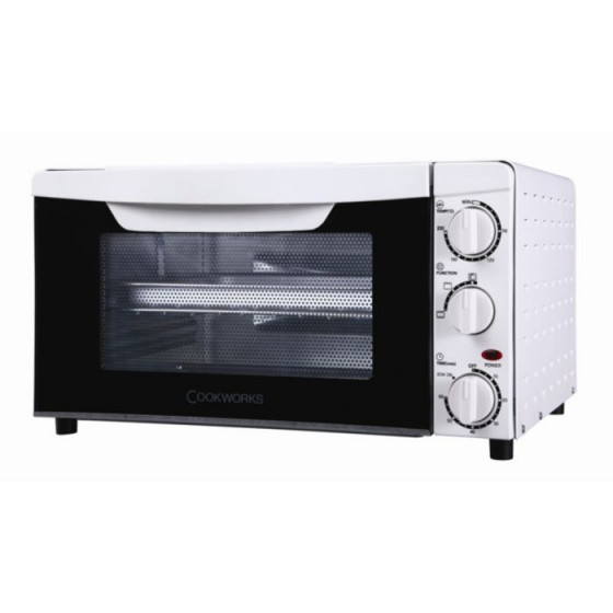 Cookworks 1300W Mini Oven - White - Free 90 Day Guarantee