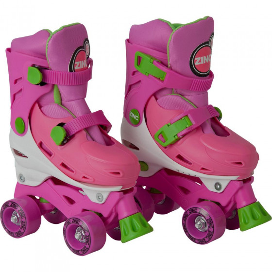 Zinc Adjustable Quad Skates - Pink