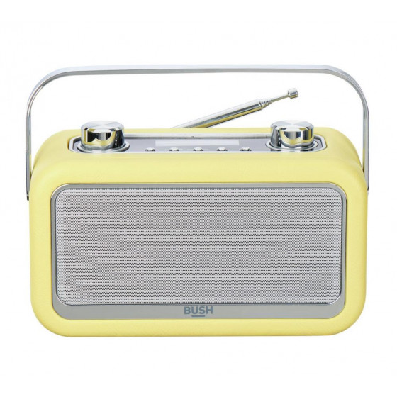 Bush Gladstone Leather DAB Radio - Yellow