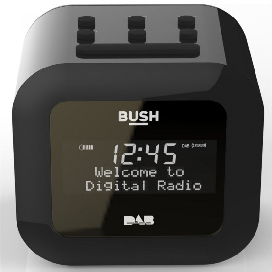 Bush DAB Alarm Clock Radio - Black