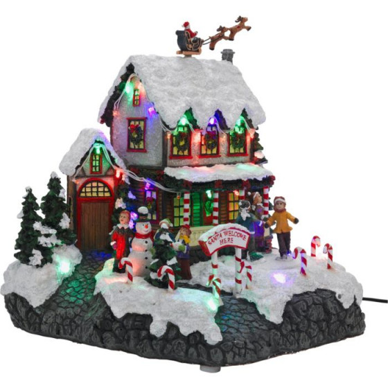 Christmas Skaters Scene Christmas Decoration