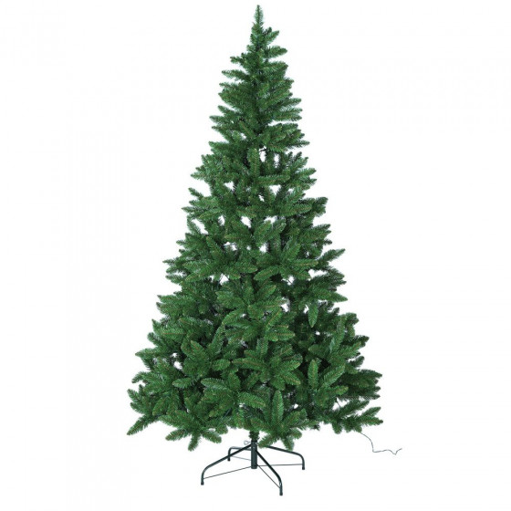 Home 7ft Pre-lit Christmas Tree - Green