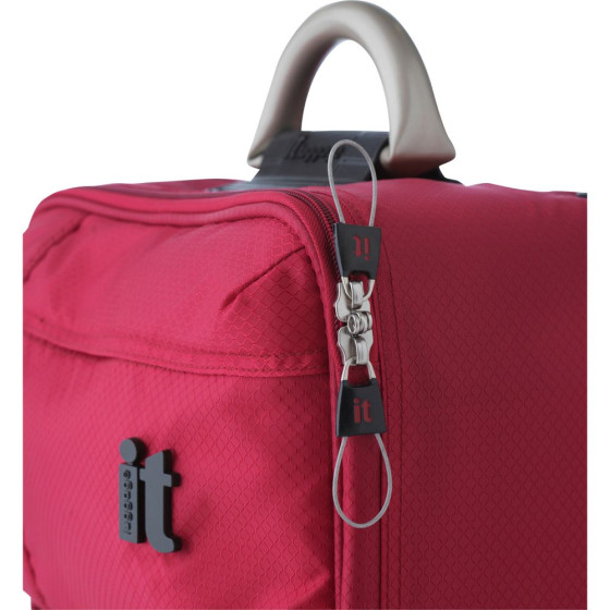 IT Worlds Lightest Soft 2 Wheel Suitcase - Red