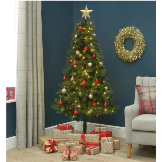 Habitat 6ft Nordland Pre-Lit Christmas Tree - Green